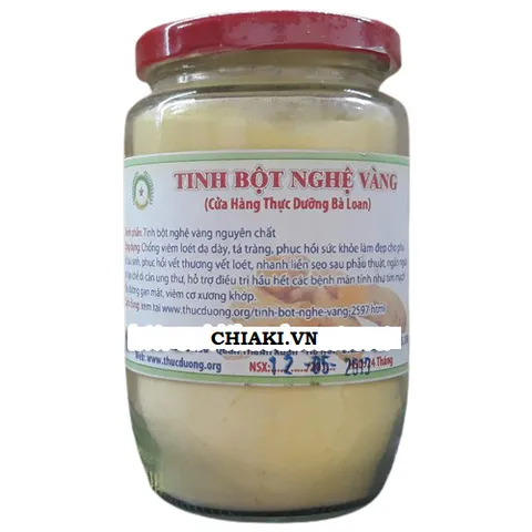 Tinh Bột Nghệ Vàng Cao Cấp 200gr - Lọ Thủy Tinh Nguyên Chất Hỗ Trợ Khỏe Đẹp, Cải Thiện Tiêu Hóa Và Làm Đẹp Da