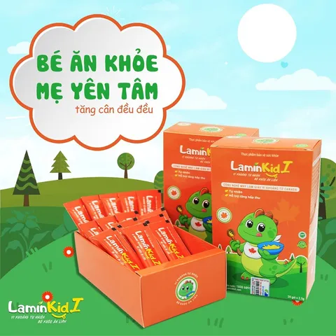 Cốm LaminKid I - Hỗ trợ trẻ ăn ngon và tăng đề kháng, bổ sung vi chất dinh dưỡng tự nhiên, hộp 20 gói