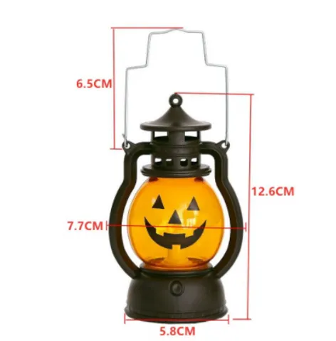 Đèn Led Hình Quả Bí Ngô Halloween - Đèn Trang Trí Độc Đáo Với Biểu Cảm Khuôn Mặt - Phù Hợp Khung Cảnh Tiệc Halloween