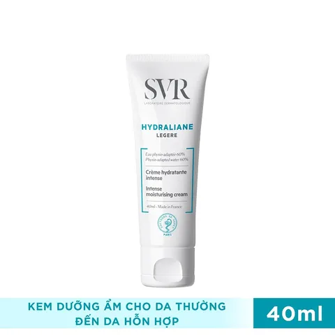Kem Dưỡng Ẩm SVR Hydraliane 50ml - Giải Pháp Cấp Nước Cho Da Thường, Da Hỗn Hợp, Giữ Ẩm Lâu 24 Giờ