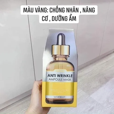 Mặt Nạ Tế Bào Gốc Nature Beauty Ampoule Mask - Dưỡng Da Chống Nhăn, Trẻ Hóa, Dưỡng Trắng, Hỗ Trợ Cấp Ẩm Cho Mọi Loại Da