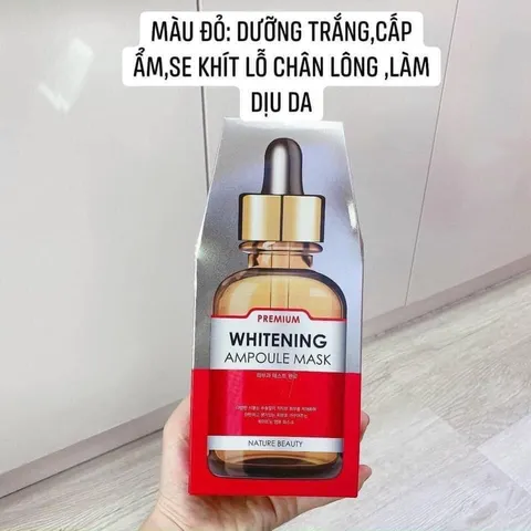 Mặt Nạ Tế Bào Gốc Nature Beauty Ampoule Mask - Dưỡng Da Chống Nhăn, Trẻ Hóa, Dưỡng Trắng, Hỗ Trợ Cấp Ẩm Cho Mọi Loại Da
