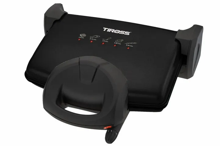 Máy Kẹp Nướng Bánh Mỳ Tiross TS9653 - Đa Chức Năng 1600W, 5 Mức Nhiệt Độ, Chống Dính, Nướng Thịt & Bánh Sandwich, Màu Sắc Đen, Cam, Ghi