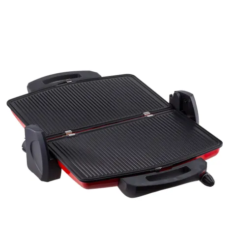 Máy Kẹp Nướng Bánh Mỳ Tiross TS9653 - Đa Chức Năng 1600W, 5 Mức Nhiệt Độ, Chống Dính, Nướng Thịt & Bánh Sandwich, Màu Sắc Đen, Cam, Ghi