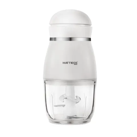 Máy Xay Cầm Tay Đa Năng Hattiecs Cao Cấp 6 Lưỡi Dao - Xay Thịt, Rau, Sinh Tố Cho Bé - Đồ Gia Dụng Tiện Lợi