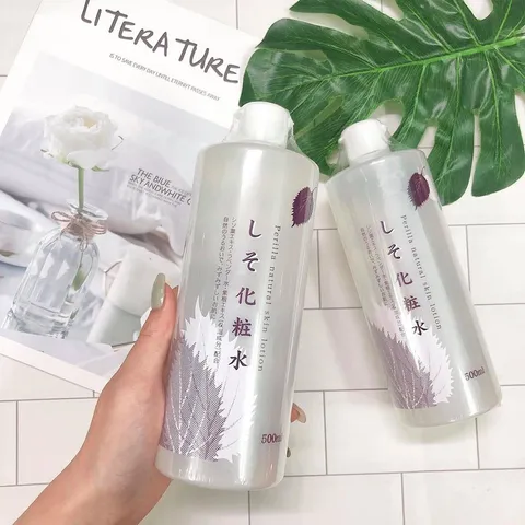 Nước Hoa Hồng Tía Tô Perilla Natural Nhật 500ml - Toner Cung Cấp Độ Ẩm, Hỗ Trợ Giảm Mụn, Chống Oxy Hóa Cho Da Khỏe Mạnh