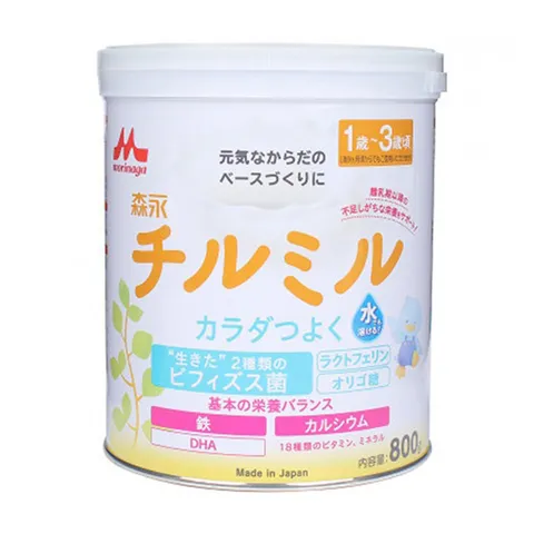 Sữa Morinaga 1-3 tuổi 800g - Sữa bột Nhật Bản bổ sung Vitamin, DHA, hỗ trợ phát triển chiều cao và sức đề kháng cho trẻ.