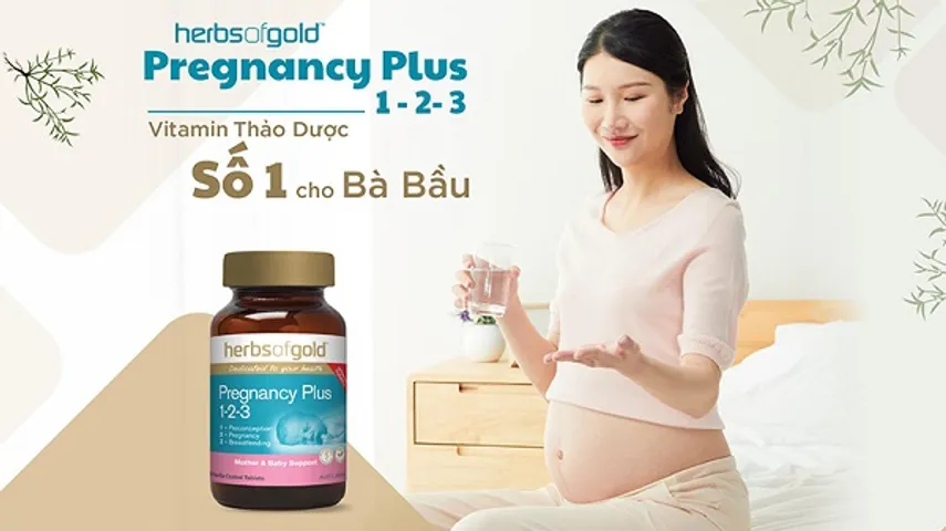 Viên Uống Bổ Sung Vitamin Herbs Of Gold Pregnancy Plus 1-2-3 Cho Mẹ Bầu & Sau Sinh - Hỗ Trợ Phát Triển Thai Nhi Khỏe Mạnh