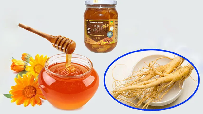 Nhân Sâm Ngâm Mật Ong Bio Apgold Hàn Quốc 580g - Thực Phẩm Bồi Bổ Sức Khỏe, Hỗ Trợ Làm Đẹp Da, Tăng Cường Sinh Lực