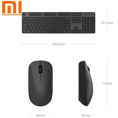 Bộ Bàn Phím & Chuột Không Dây Xiaomi WXJS01YM 2.4GHz - Thiết Kế Hiện Đại, Đèn LED, Tương Thích Mọi Thiết Bị