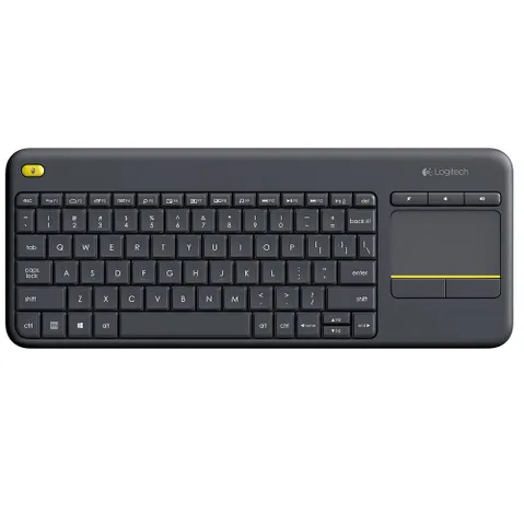 Bàn phím không dây điều khiển từ xa Logitech K400 PLUS - Phụ kiện máy tính tích hợp bàn di chuột, kết nối Bluetooth, thiết kế tiện dụng