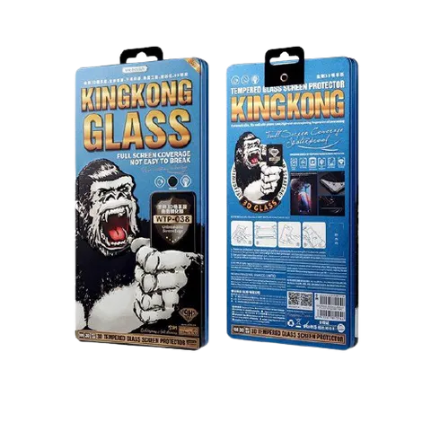 Kính Cường Lực Kingkong 3D WTP-038 Xanh Chính Hãng - Bảo Vệ Màn Hình iPhone 11/12/13 Mini/Pro/Pro Max, Chống Trầy Xước, Va Đập