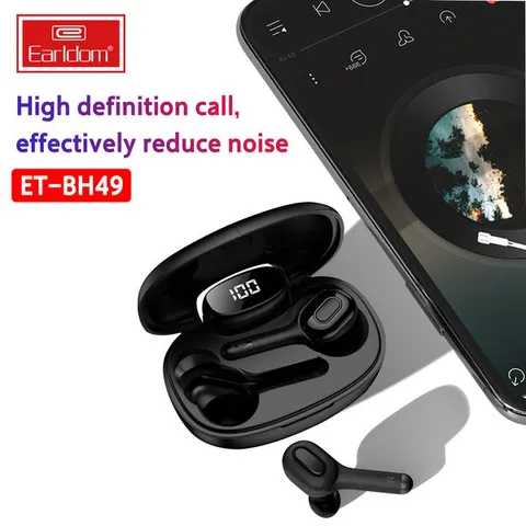 Tai Nghe Bluetooth Không Dây True Wireless Earldom BH49 - Thiết Kế Sang Trọng, Âm Thanh Chất Lượng Cao, Kết Nối Bluetooth 5.0