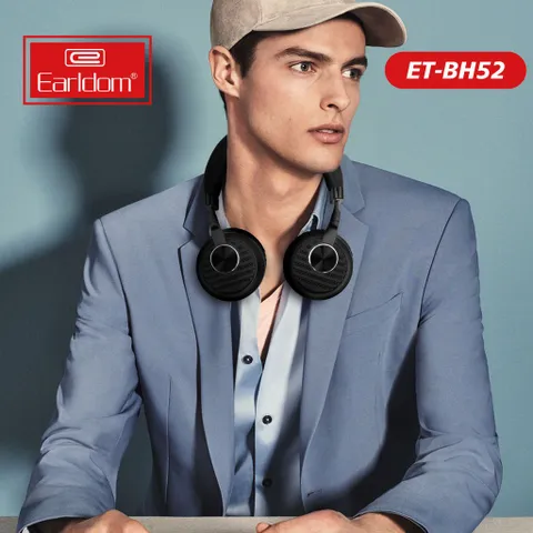 Tai Nghe Chụp Không Dây Bluetooth Earldom BH52 - Thiết Kế Ôm Đầu, Khử Tiếng Ồn, Âm Thanh Sắc Nét, Kết Nối Bluetooth 5.0