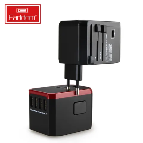 Ổ cắm USB 3in1 Earldom LC9 - 4 Cổng Sạc Nhanh Chóng Cho Mọi Thiết Bị, Chất Liệu Cao Cấp, Tiện Dụng, Đen