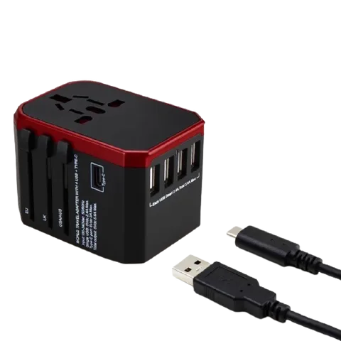 Ổ cắm USB 3in1 Earldom LC9 - 4 Cổng Sạc Nhanh Chóng Cho Mọi Thiết Bị, Chất Liệu Cao Cấp, Tiện Dụng, Đen