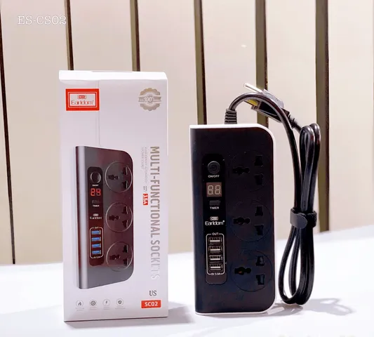 Ổ cắm Earldom ES-SC02 - Thiết Bị Nhiều Cổng Tích Hợp USB cho Điện 240V AC 50-60Hz - Phụ Kiện Thông Minh Tiện Lợi