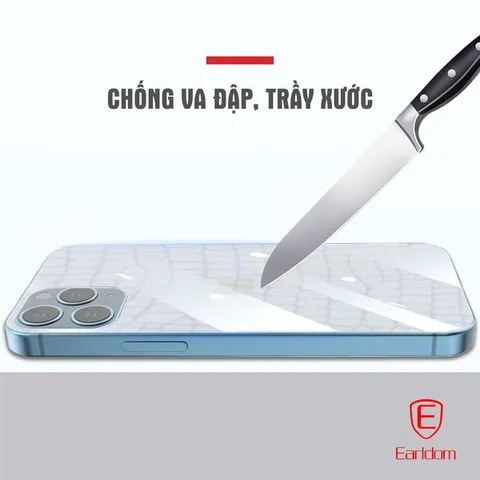 Miếng dán PPF mặt sau điện thoại vân cá sấu Earldom - Bảo vệ tối ưu, chống trầy xước, phong cách độc đáo cho iPhone và Samsung