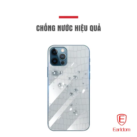 Miếng dán PPF mặt sau điện thoại vân cá sấu Earldom - Bảo vệ tối ưu, chống trầy xước, phong cách độc đáo cho iPhone và Samsung