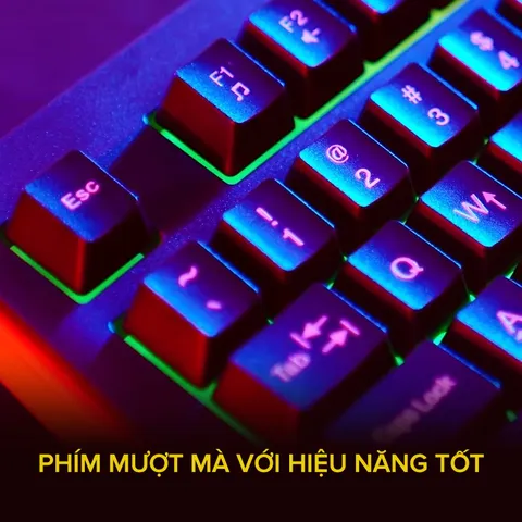 Bàn phím Gaming RGB HAVIT KB866L - 104 Keys, Thiết kế Ergonomic, Đèn LED Điều Chỉnh, Phím Mượt và Bền Bỉ, Trải Nghiệm Chơi Game Tuyệt Vời