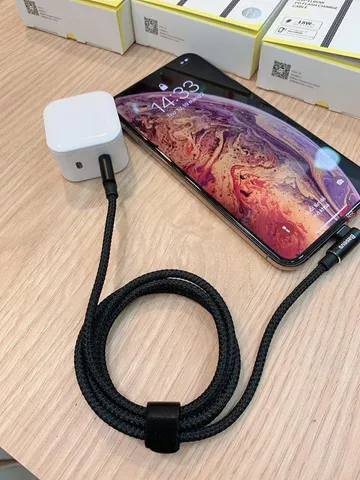 Cáp sạc nhanh Type C to Lightning Baseus MVP Elbow 18W cho game thủ - Sạc nhanh Power Delivery, 1m, tương thích iPhone/iPad