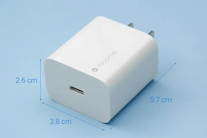 Củ sạc nhanh Mophie Power Delivery 20W USB Type-C - Sạc nhanh cho iPhone và thiết bị khác, kích thước nhỏ gọn dễ mang theo