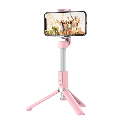 Gậy chụp hình Selfie Bluetooth Hoco K11 - Gậy tự sướng có chân đứng, có thể kéo dài 68cm, tương thích điện thoại 4,7-6 inch
