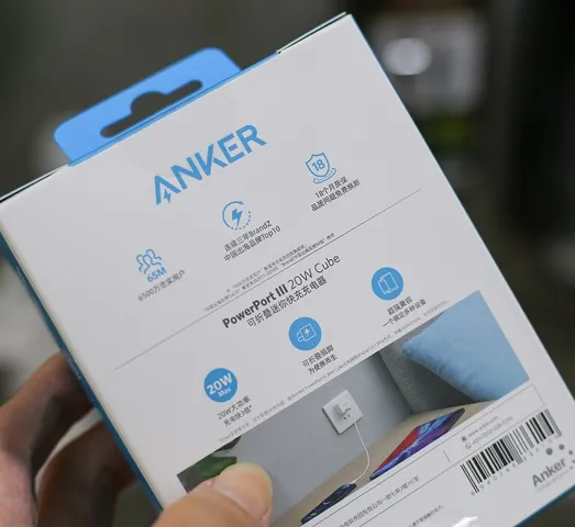 Sạc Anker A2149 PowerPort III Cube 20W PD Chân Gập - Sạc Nhanh Type-C Cao Cấp, Tương Thích Nhiều Thiết Bị