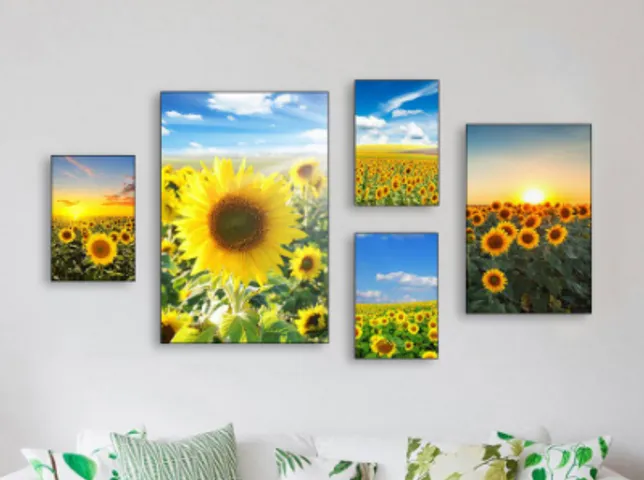 Set 5 Tranh Treo Tường Châu Âu Hiện Đại - Bộ Nghệ Thuật Trang Trí Sang Trọng Cho Phòng Khách, Phòng Ngủ Nội Thất Ấm Cúng