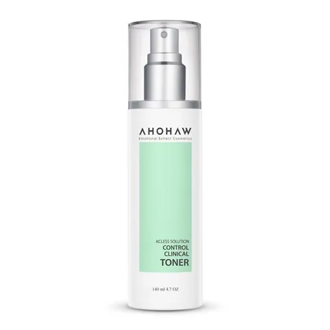 Toner Ahohaw Control Clinical 140ml - Hỗ trợ kiểm soát dầu, cấp ẩm và làm se khít lỗ chân lông cho da nhờn, chăm sóc da tự nhiên.