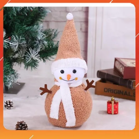 Người Tuyết Trang Trí Giáng Sinh Cao 20cm - Đồ Chơi Tặng Bé, Kiểu Dáng Dễ Thương, Dây Treo Cây Thông
