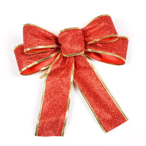 Set 3 Nơ Trang Trí Noel - Hình Hình Phù Hợp Dự Tiệc, Giáng Sinh, Lễ Hội, Vải Cao Cấp, Phụ Kiện Decor Nhà Cửa