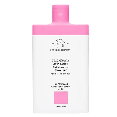 Kem Dưỡng Thể Drunk Elephant T.L.C Glycolic Body Lotion 240ml – Dưỡng Ẩm, Tái Tạo Da, Giúp Da Mịn Màng, Sáng Màu