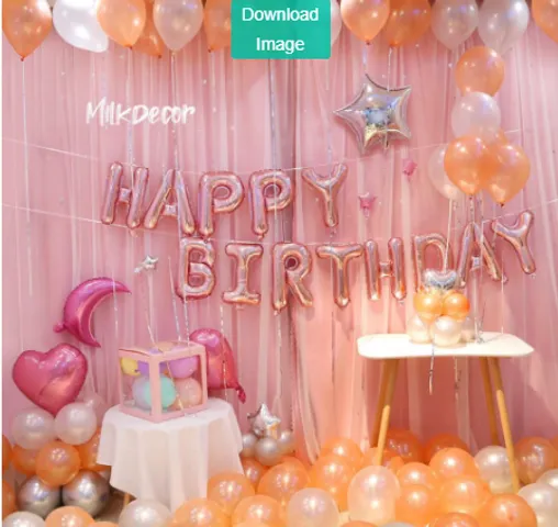 Bộ Bóng Bay Chữ HBPD Màu Rose Gold - Trang Trí Sinh Nhật Sang Chảnh, Bộ Đồ Party Đẳng Cấp, Phụ Kiện Tiệc Tùng Yêu Thích