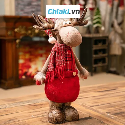 Búp Bê Tuần Lộc Bằng Vải Trang Trí Noel - Décor Giáng Sinh Dễ Thương, Quà Tặng Thú Vị Cho Mùa Lễ Hội