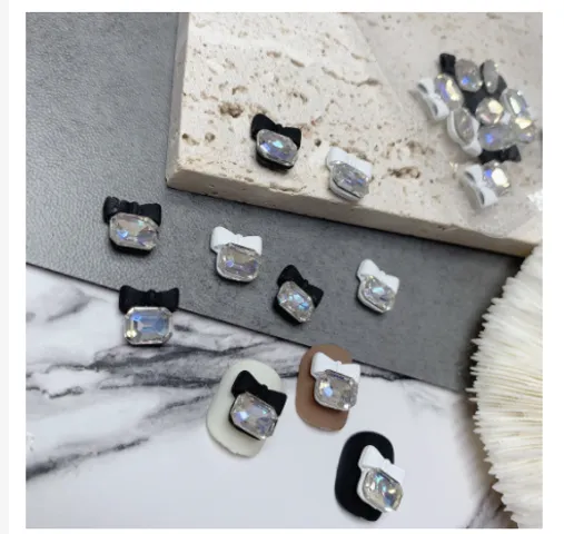 Charm Nail Gắn Móng Xinh - Bộ Phụ Kiện Trang Trí Móng Hình Nơ & Hoa Độc Đáo, Sáng Tạo Nghệ Thuật Làm Móng Tay
