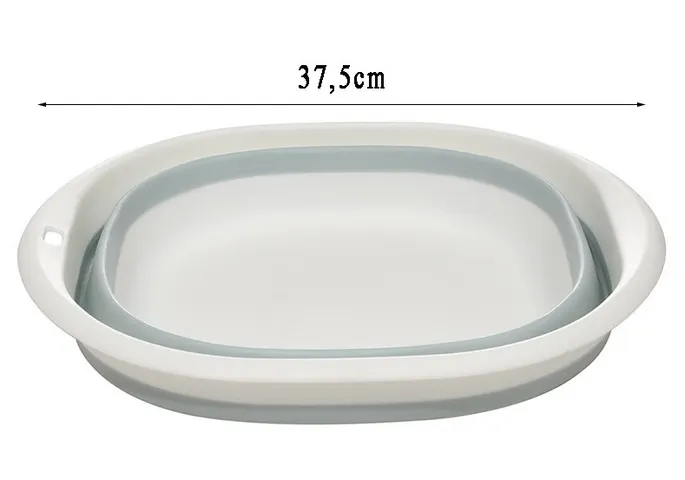 Chậu Gấp Gọn Silicon Thông Minh Size Lớn - Tiết Kiệm Không Gian, Thiết Kế Đẹp, Dùng Rửa Bát, Tay, Mặt Tại Nhà