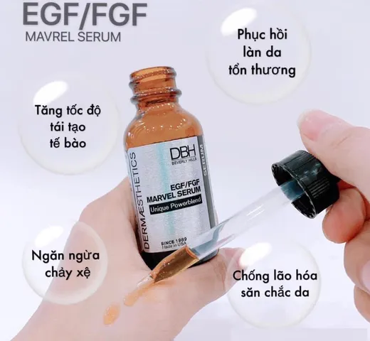 Serum DBH EGF/FGF Marvel 29ml - Hỗ Trợ Tăng Tốc Độ Trẻ Hóa Da, Chống Lão Hóa, Dưỡng Da Săn Chắc, Phục Hồi Tế Bào Da Yếu