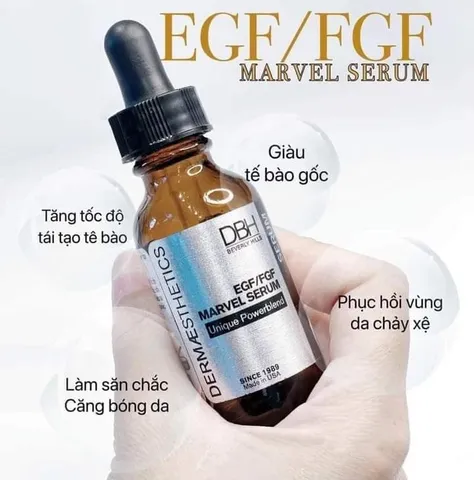 Serum DBH EGF/FGF Marvel 29ml - Hỗ Trợ Tăng Tốc Độ Trẻ Hóa Da, Chống Lão Hóa, Dưỡng Da Săn Chắc, Phục Hồi Tế Bào Da Yếu