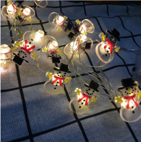 Đèn Led D dây Trang Trí Giáng Sinh - Nhiều Mẫu Ông Già Noel, Người Tuyết, Bí Ngô - Dây Đèn LED Dài Tiện Lợi 1m, 2m, 3m