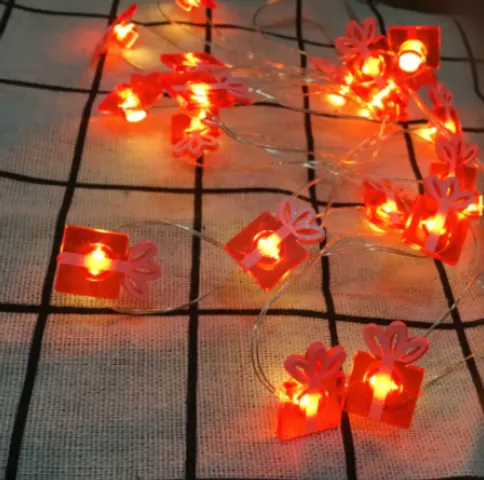 Đèn Led D dây Trang Trí Giáng Sinh - Nhiều Mẫu Ông Già Noel, Người Tuyết, Bí Ngô - Dây Đèn LED Dài Tiện Lợi 1m, 2m, 3m