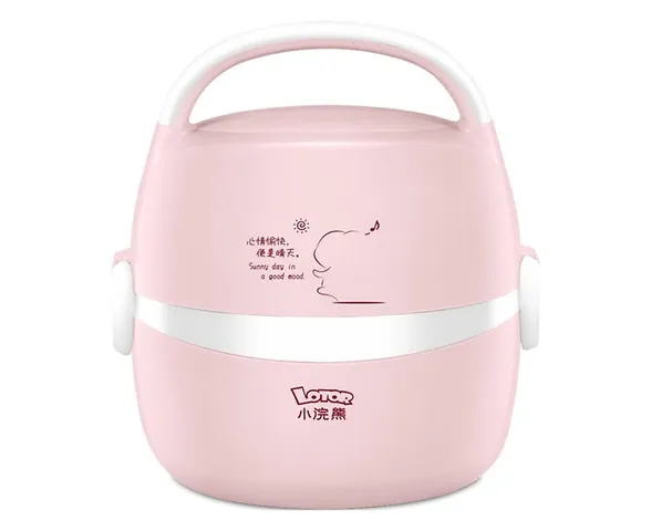 Hộp cơm điện Lotor 2 tầng - Hâm nóng và giữ nhiệt 1,3 lít, công nghệ hơi nước, cho bữa ăn thơm ngon tiện lợi
