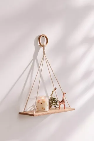 Kệ Treo Tường Gỗ Tự Nhiên Hình Thoi - Trang Trí Nhà Cửa Đơn Giản, Sang Trọng, Dễ Dàng Kết Hợp với Mọi Không Gian