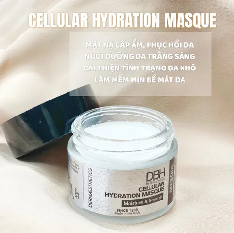 Mặt nạ DBH Cellular Hydration Masque - Giải pháp siêu cấp ẩm phục hồi cho da khô và nhạy cảm, chứa dưỡng chất thiên nhiên an toàn