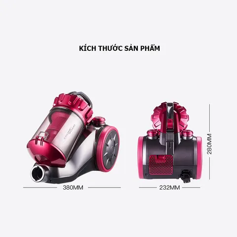 Máy Hút Bụi Yangzi XC87 - Công Suất 1400W, Lực Hút 17000PA, Thiết Kế Thông Minh, Tiết Kiệm Không Gian, Độ Ồn Thấp Dưới 72dB