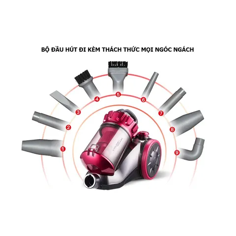 Máy Hút Bụi Yangzi XC87 - Công Suất 1400W, Lực Hút 17000PA, Thiết Kế Thông Minh, Tiết Kiệm Không Gian, Độ Ồn Thấp Dưới 72dB
