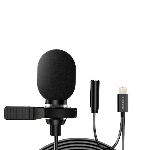 Mic Thu Âm Mini Chân Lightning Earldom E40 - Jack Cắm Tai Nghe, Chất Lượng Âm Thanh Tuyệt Hảo, Dành Cho iPhone và iPad