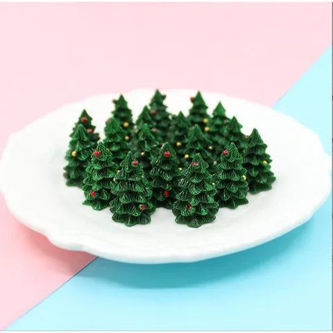 Combo 10 Mô Hình Cây Thông Giáng Sinh Mini Trang Trí Tiểu Cảnh Noel - Đồ Trang Trí Nhà Cửa Dịp Lễ Giáng Sinh