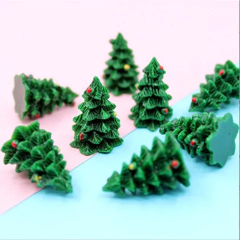 Combo 10 Mô Hình Cây Thông Giáng Sinh Mini Trang Trí Tiểu Cảnh Noel - Đồ Trang Trí Nhà Cửa Dịp Lễ Giáng Sinh