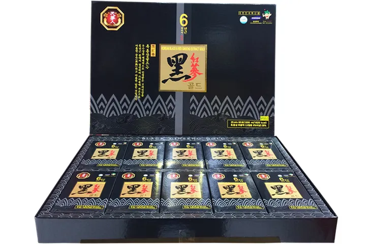 Nước Hắc Sâm Hàn Quốc Bio Apgold Chính Hãng 6 Năm Tuổi Hộp 60 Gói - Thức Uống Bổ Dưỡng Tăng Cường Sức Khỏe
